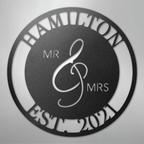 Mr. and Mrs. Personalized Steel Metal Sign Wall ArtCustomly Gifts