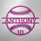 Name and Number Baseball Personalized Steel Metal Sign Wall ArtCustomly Gifts