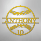 Name and Number Baseball Personalized Steel Metal Sign Wall ArtCustomly Gifts