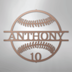 Name and Number Baseball Personalized Steel Metal Sign Wall ArtCustomly Gifts