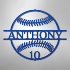 Name and Number Baseball Personalized Steel Metal Sign Wall ArtCustomly Gifts