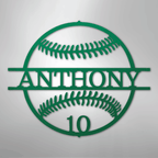 Name and Number Baseball Personalized Steel Metal Sign Wall ArtCustomly Gifts