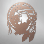 Native Eagle - Steel Metal Sign SignCustomly Gifts