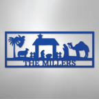 Nativity Scene Christmas Personalized Steel Metal Sign Wall ArtCustomly Gifts