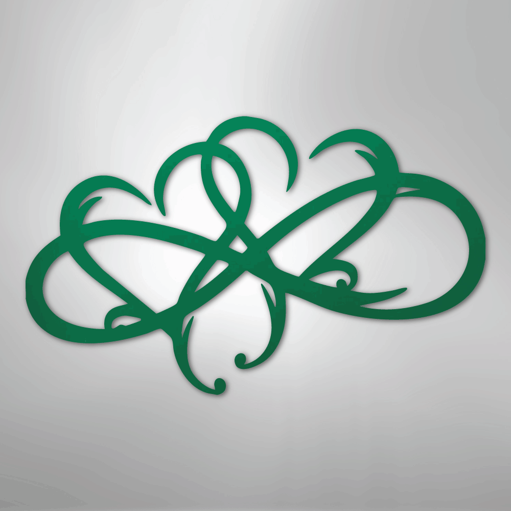 New Infinity Hearts - Steel Metal Sign Wall ArtCustomly Gifts