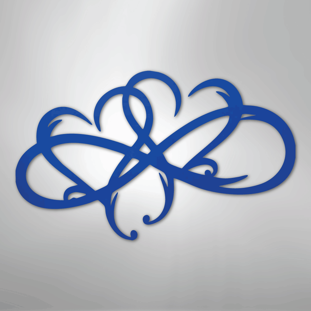 New Infinity Hearts - Steel Metal Sign Wall ArtCustomly Gifts