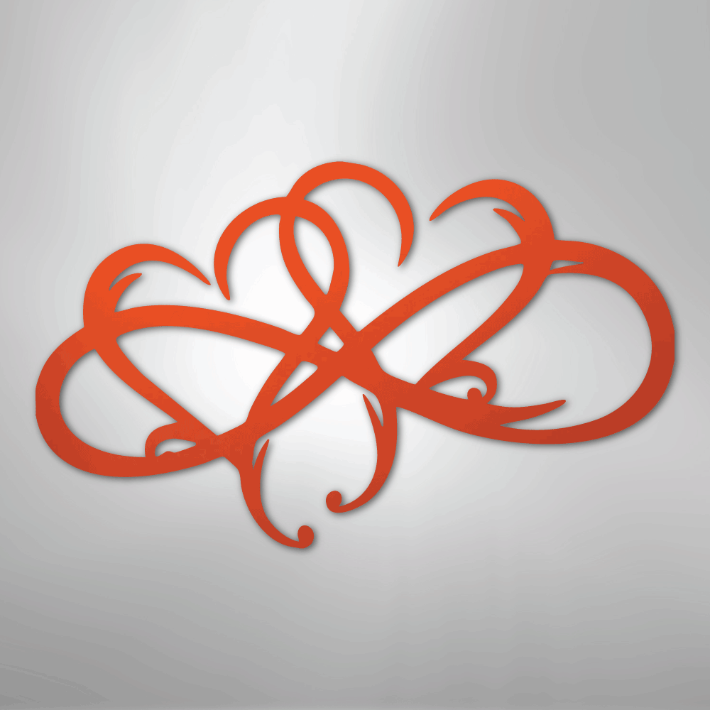 New Infinity Hearts - Steel Metal Sign Wall ArtCustomly Gifts
