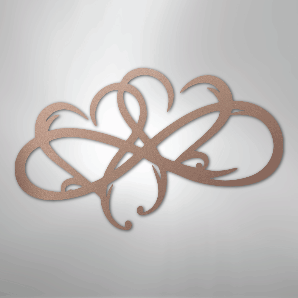 New Infinity Hearts - Steel Metal Sign Wall ArtCustomly Gifts