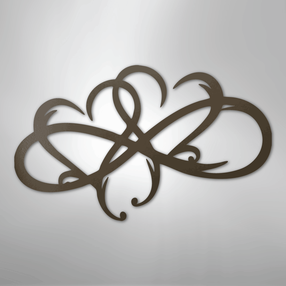 New Infinity Hearts - Steel Metal Sign Wall ArtCustomly Gifts
