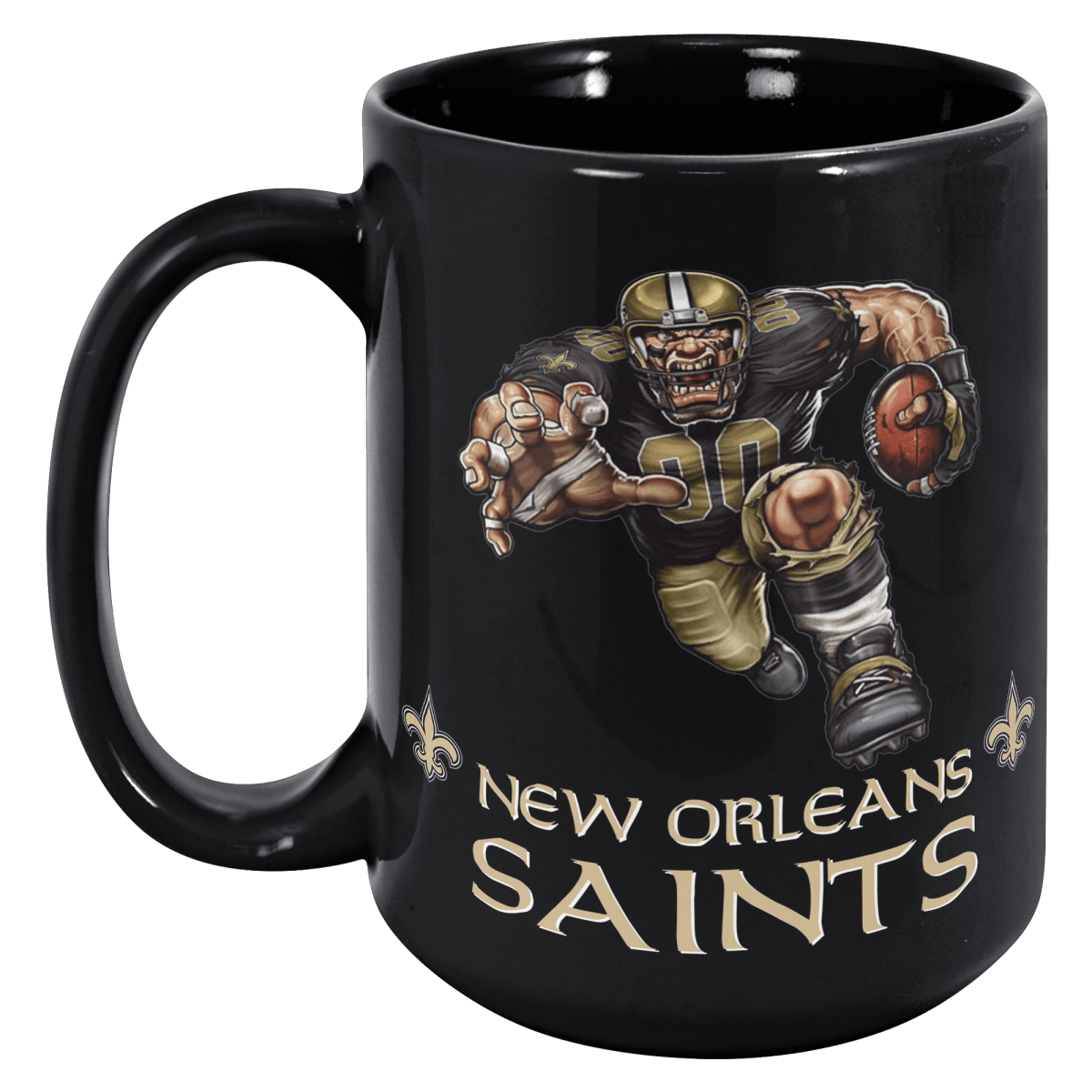 New Orleans Player Mascot - Black MugCustomly Gifts