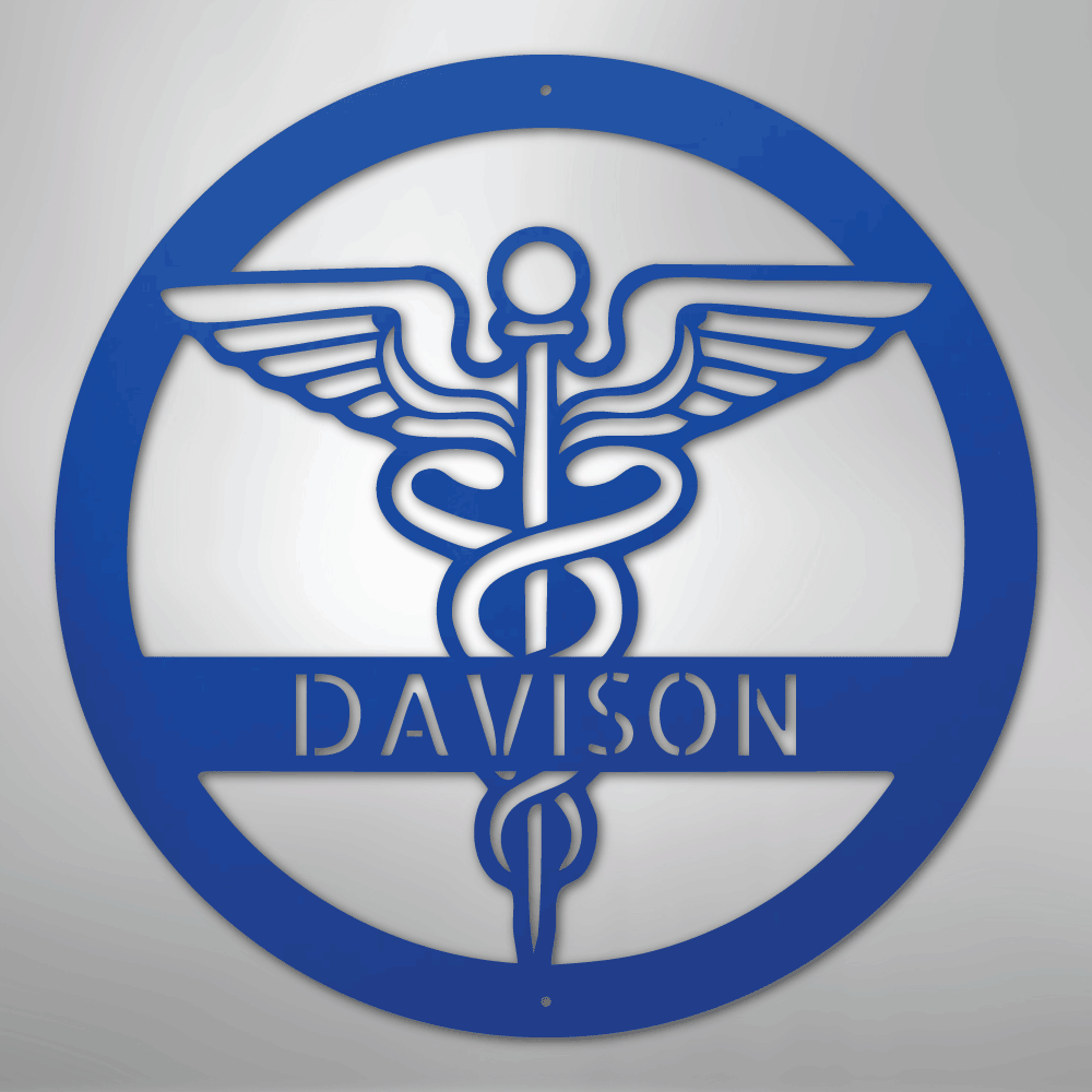 Nurse Monogram Personalized Steel Metal Sign Wall ArtCustomly Gifts