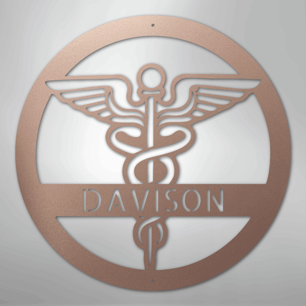 Nurse Monogram Personalized Steel Metal Sign Wall ArtCustomly Gifts