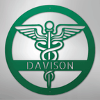 Nurse Monogram Personalized Steel Metal Sign Wall ArtCustomly Gifts