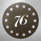 Old School 76 - Steel Metal Sign Wall ArtCustomly Gifts