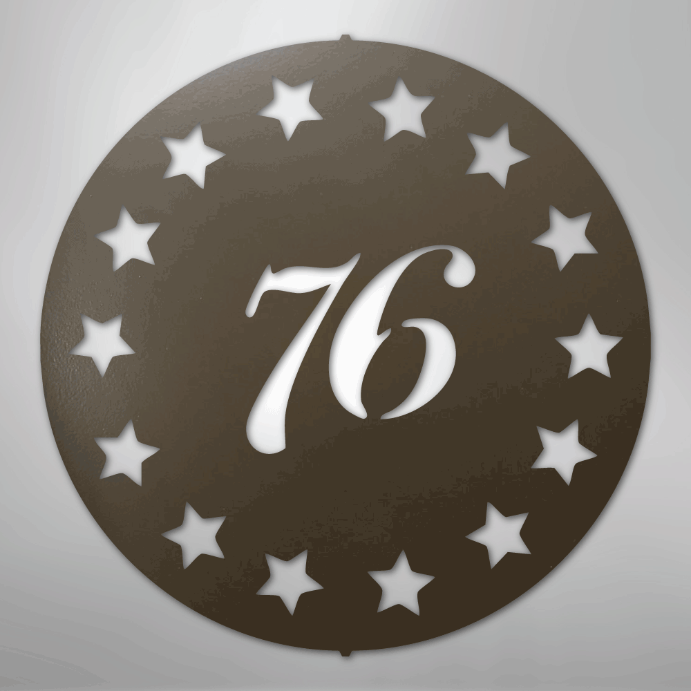 Old School 76 - Steel Metal Sign Wall ArtCustomly Gifts