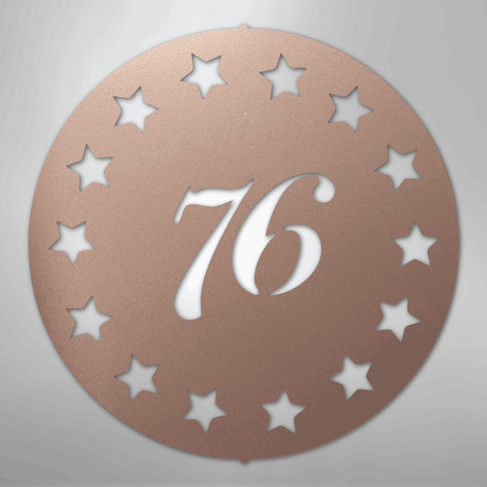 Old School 76 - Steel Metal Sign Wall ArtCustomly Gifts