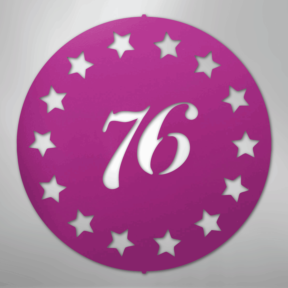 Old School 76 - Steel Metal Sign Wall ArtCustomly Gifts