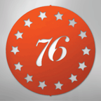 Old School 76 - Steel Metal Sign Wall ArtCustomly Gifts