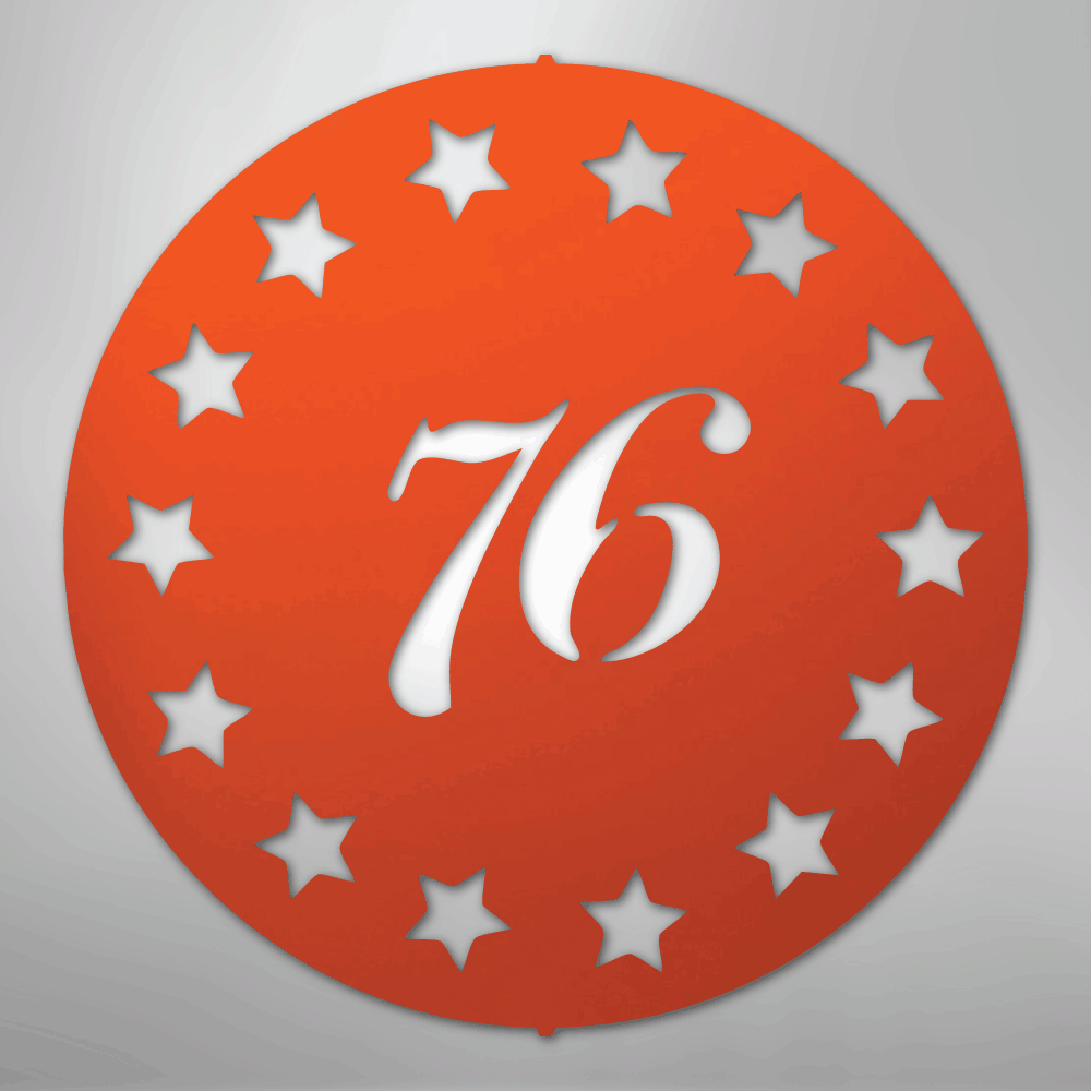 Old School 76 - Steel Metal Sign Wall ArtCustomly Gifts