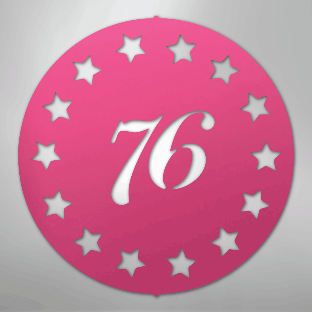 Old School 76 - Steel Metal Sign Wall ArtCustomly Gifts