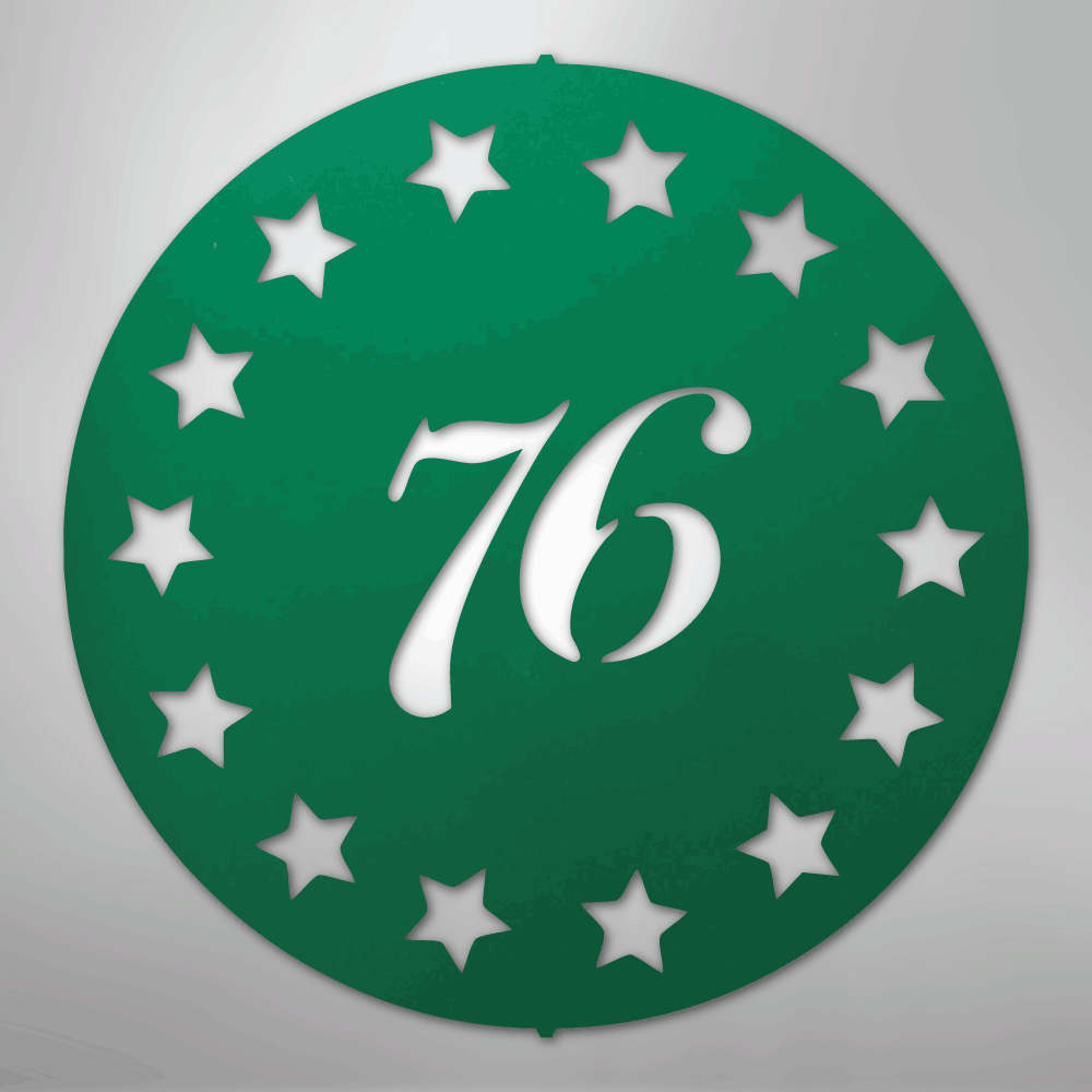 Old School 76 - Steel Metal Sign Wall ArtCustomly Gifts