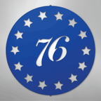 Old School 76 - Steel Metal Sign Wall ArtCustomly Gifts
