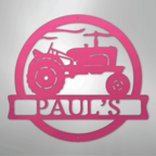 Old Tractor Personalized Steel Metal Sign Wall ArtCustomly Gifts