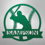 On Deck Baseball Personalized Steel Metal Sign Wall ArtCustomly Gifts