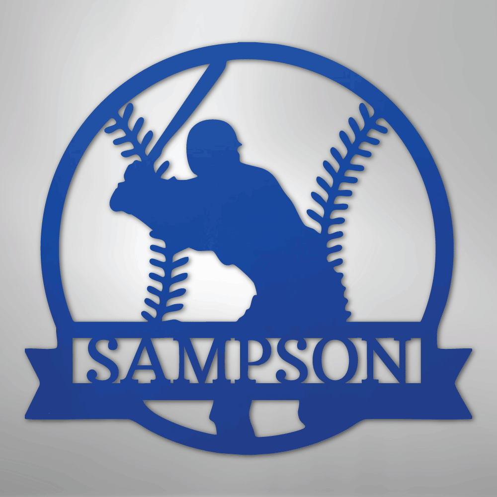 On Deck Baseball Personalized Steel Metal Sign Wall ArtCustomly Gifts