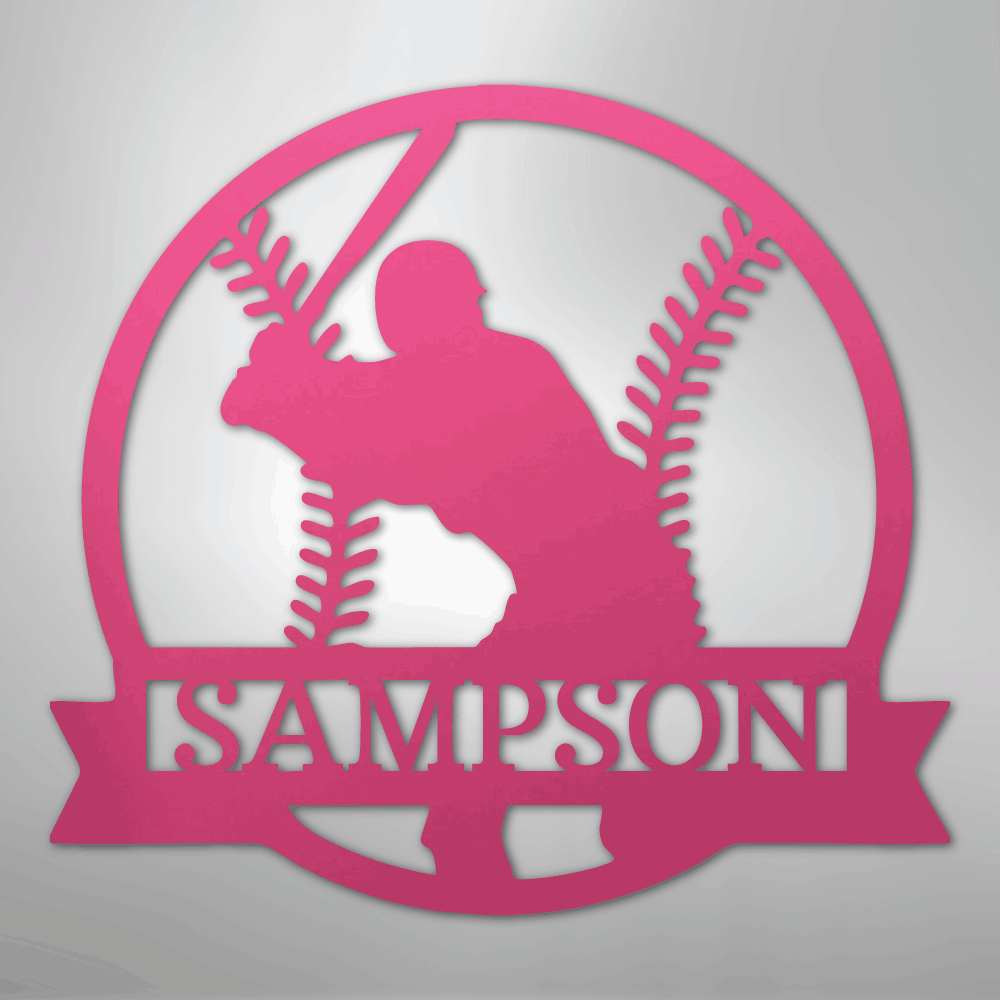 On Deck Baseball Personalized Steel Metal Sign Wall ArtCustomly Gifts