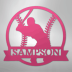On Deck Baseball Personalized Steel Metal Sign Wall ArtCustomly Gifts