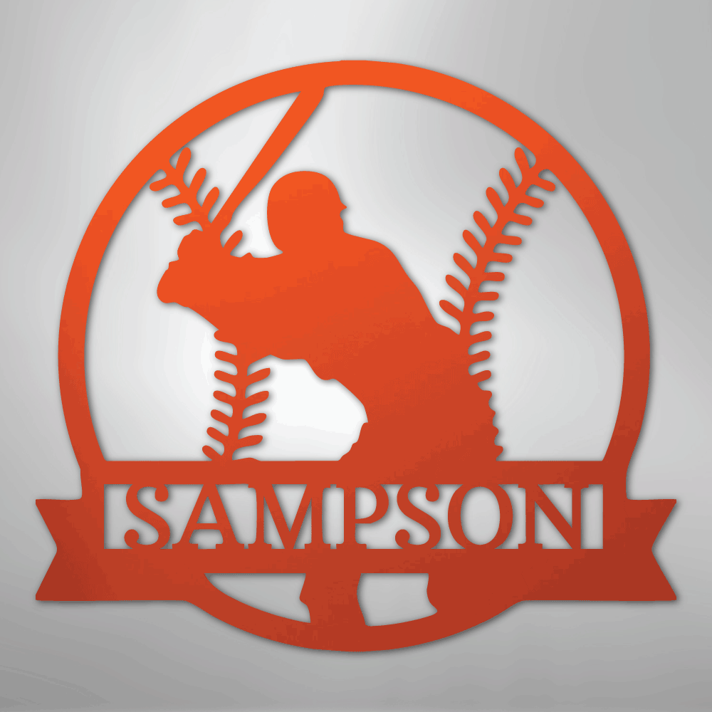 On Deck Baseball Personalized Steel Metal Sign Wall ArtCustomly Gifts