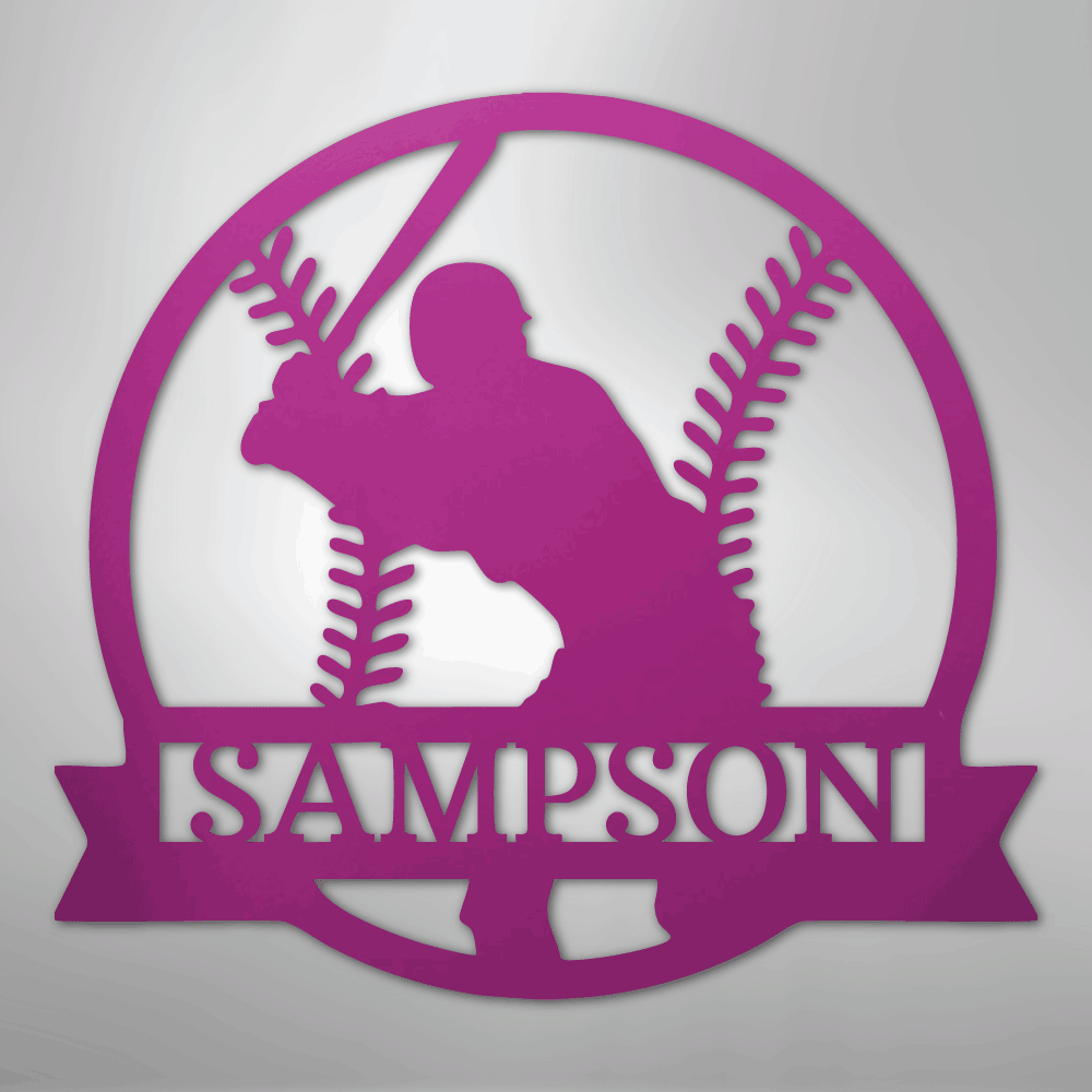 On Deck Baseball Personalized Steel Metal Sign Wall ArtCustomly Gifts