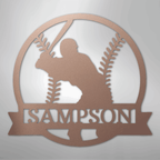 On Deck Baseball Personalized Steel Metal Sign Wall ArtCustomly Gifts