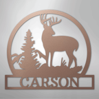 Outdoor Buck Personalized Steel Metal Sign Wall ArtCustomly Gifts