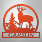 Outdoor Buck Personalized Steel Metal Sign Wall ArtCustomly Gifts