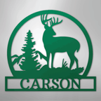 Outdoor Buck Personalized Steel Metal Sign Wall ArtCustomly Gifts