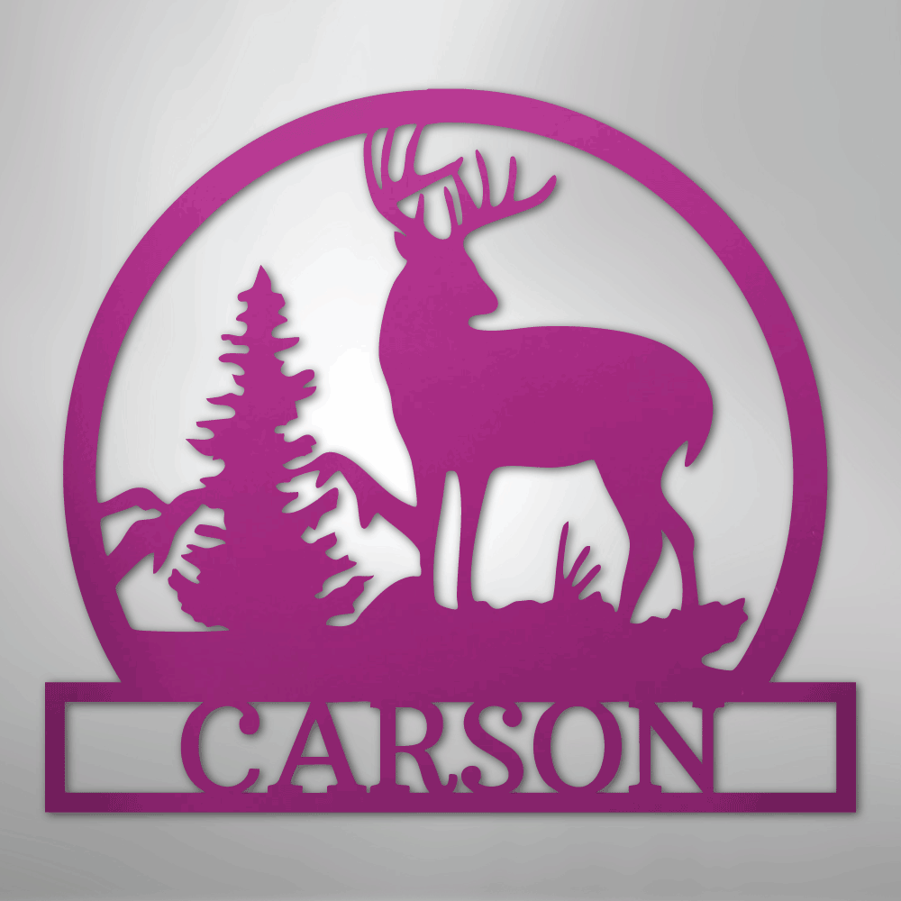 Outdoor Buck Personalized Steel Metal Sign Wall ArtCustomly Gifts