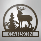Outdoor Buck Personalized Steel Metal Sign Wall ArtCustomly Gifts