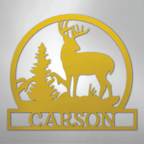 Outdoor Buck Personalized Steel Metal Sign Wall ArtCustomly Gifts