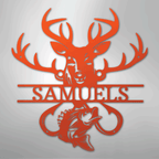 Outdoorsman Personalized Steel Metal Sign Wall ArtCustomly Gifts