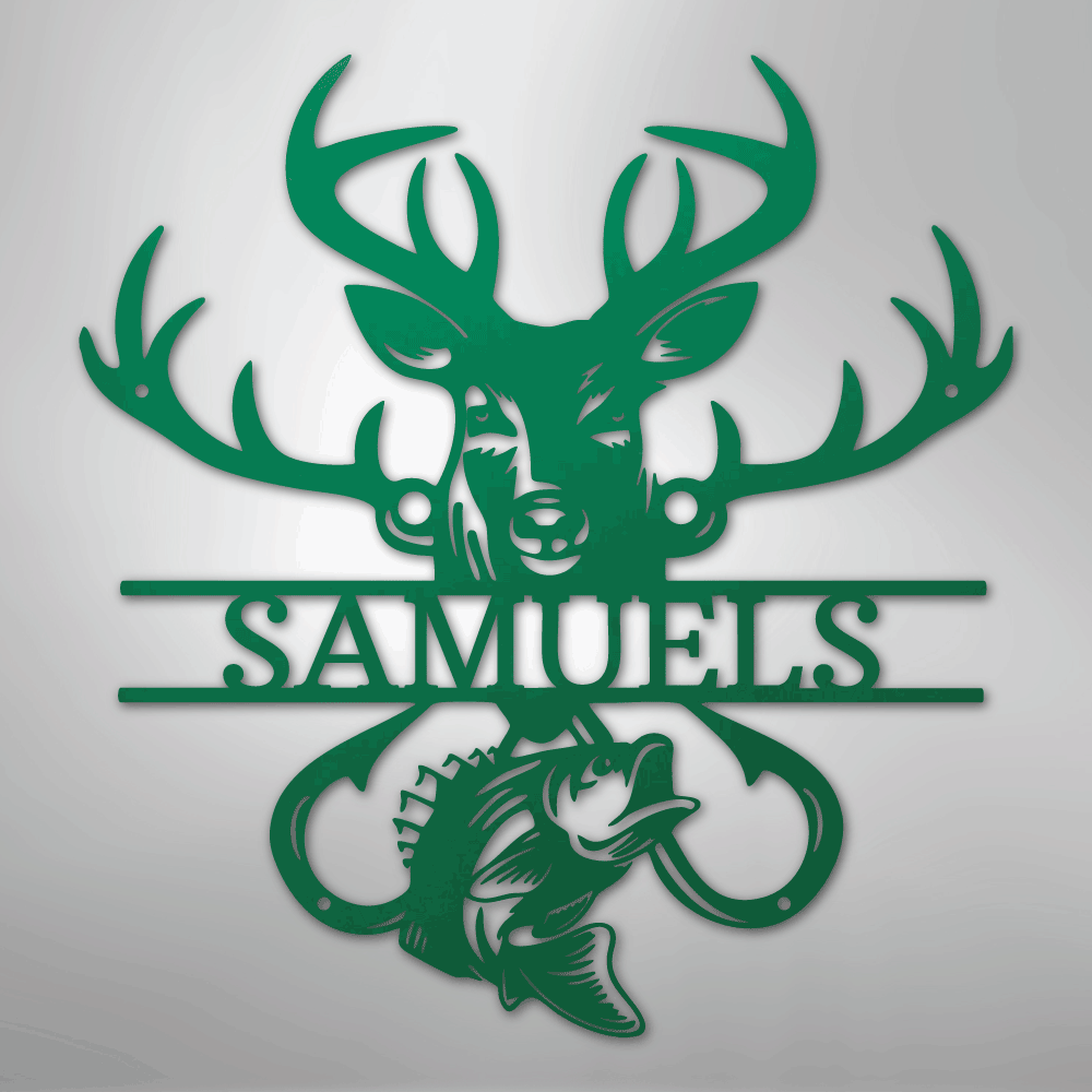 Outdoorsman Personalized Steel Metal Sign Wall ArtCustomly Gifts