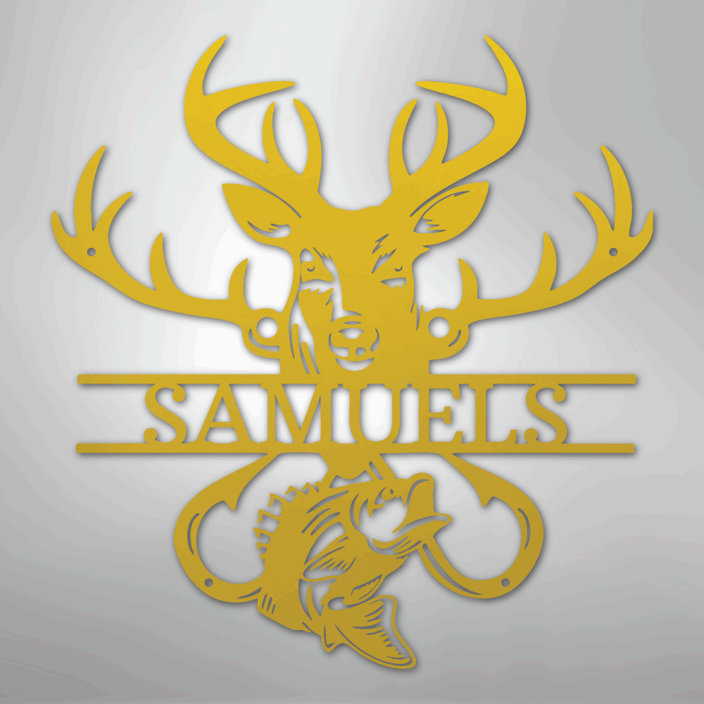 Outdoorsman Personalized Steel Metal Sign Wall ArtCustomly Gifts