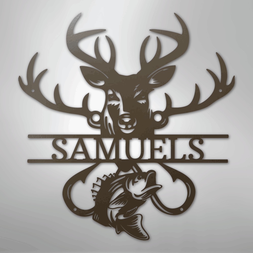 Outdoorsman Personalized Steel Metal Sign Wall ArtCustomly Gifts