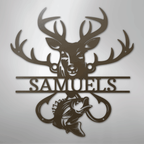 Outdoorsman Personalized Steel Metal Sign Wall ArtCustomly Gifts