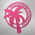 Palm Tree Personalized Steel Metal Sign Wall ArtCustomly Gifts