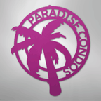 Palm Tree Personalized Steel Metal Sign Wall ArtCustomly Gifts