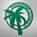 Palm Tree Personalized Steel Metal Sign Wall ArtCustomly Gifts