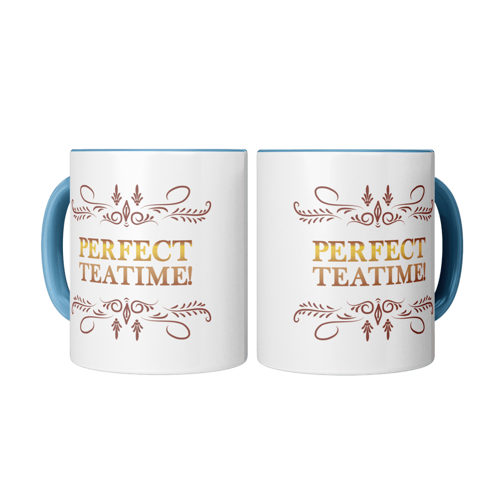 Perfect Teatime 11oz Light Blue MugCustomly Gifts