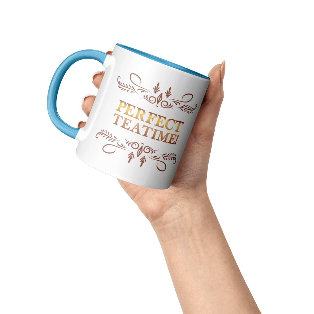Perfect Teatime 11oz Light Blue MugCustomly Gifts
